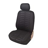 Upgrade4cars Autositzbezug Vordersitz Universal | Auto-Sitzschoner für den Fahrersitz | Autositz Schonbezug in Schwarz | Auto-Zubehör Gadget