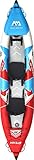 Aquamarina Unisex – Erwachsene 2 Posti Kayak Steam-412 Kajak, Rot/Blau/Weiß, Uni