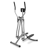 Physionics® Crosstrainer mit LCD Display - für Zuhause, mit Herzschlag Sensor und Bauchunterstützung - Heimtrainer Stepper, Cardio-Trainer, Nordic-Walker