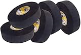 Howies 5X Schlägertape Profi Cloth Hockey Tape schwarz 25mm f. Eishockey, je 23 m