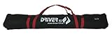 Driver13 ® Skitasche Skisack für Ski Skistoecke, Schitasche zum Aufbewahren und Transport beim Skifahren, Wasserfest 185 cm schwarz-rot