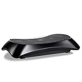 vitality4life VibroSlim 4D Vibrationsplatte Massgegerät Vibrationstraining - 7 Kombinationen + Massage, Widerstandbänder, Bluetooth, Armbandsteuerung (Schwarz)