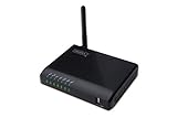 DIGITUS Multifunktion USB Netzwerk Server, 4-port, Netzwerk USB Hub, NAS, Print Server USB 2.0, RJ45, Wireless LAN 11n, schwarz