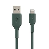 Belkin Lightning-Kabel (Boost Charge Lightning-/USB-Kabel für iPhone, iPad, AirPods) MFi-zertifiziertes iPhone-Ladekabel (Nachtgrün, 1 m)