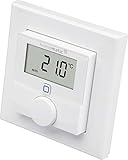 Homematic IP Smart Home Wandthermostat mit Luftfeuchtigkeitssensor – intelligente Heizungssteuerung per App und Amazon Alexa, 143159A0