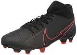 Nike Unisex Superfly 7 Academy Fg/Mg Fußballschuhe, Black Black Dark Smoke Grey Chile Red, 44 EU