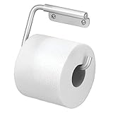 MDESIGN Toilettenpapierhalter wandmontiert - Klorollenhalter fürs Badezimmer - Papierrollenhalter zum an die Wand hängen