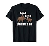 Keiler Wildschwein, Jäger auf Jagd - Waidmannsheil T-Shirt