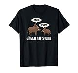 Keiler Wildschwein, Jäger auf Jagd - Waidmannsheil T-Shirt