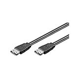 Wentronic HDD S-ATA Kabel 1,5GBs/3GBs/6GBs (eSATA I-Type auf eSATA I-Type Stecker) 1,5m schwarz