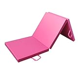 PRISP Sportmatte Klappbar 180 cm, 3-Fach Faltbare Fitnessmatte und Turnmatte für Zuhause, Gymnastikmatte 180cm Lang x 60 cm x 5 cm Dicke