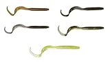 Savage Gear Rip Worm - Gummiwurm, Gummifische, Gummiköder für Hecht, Zander & Barsch, Angelköder, Kunstköder zum Spinnfischen & Jiggen, Länge/Packungsinhalt:9cm / 10 Stück, Farbe:Red Glitter