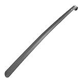 bremermann Schuhlöffel, Komfort-Schuhanzieher, groß 58 cm, aus Metall gefertigt, grau lackiert