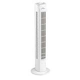 Commodoor Turmlüfter 45W I 3 Geschwindigkeitsstufen I Tower Fan 78cm I Ventilator hoch I Turmventilator leise I Standventilator I Säulenventilator I Oscillating Fan I Air Conditioner