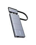 Anker PowerExpand 9-in-2 USB-C Hub Adapter für MacBook mit 85W Power Delivery, 4K@30Hz HDMI, Multifunktion USB-C, 2 USB-A 3.0 Ports, 1 Gbps Ethernet, 3.5mm Audio, SD und microSD Speicherkartenleser