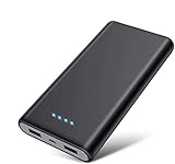 Trswyop Powerbank 26800mAh 【Neue Schwarz-Grau Design】 Externer Akku hoher Kapazität 2 USB Ports Output Schnellladung Portable Ladegerät mit 4 LED-Anzeigen Akku Pack für Handy, Tablet und USB-Gerät
