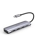UGREEN USB C Hub HDMI USB C Adapter mit 4K HDMI, 100W PD, SD Kartenleser, USB 3.0 kompatibel mit MacBook Pro/Air, iPad Pro, iPad Air 4, Surface Pro 7, Surface Go, Galaxy Tab S7+ usw.