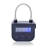 1pc Kabel Abs USB-Switch Padlock Bondage Time Lock Elektronisches Selbst Bondage Heavy Duty Lock-180ma 73 × 47 × 20 Mm