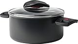 Ballarini Click & Cook Topf 16 cm 81250D.16 aus Aluminium mit Keravis-Antihaftbeschichtung und einklappbaren Griffen platzsparend Ideal für Camping Made in Italy