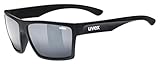 uvex Unisex – Erwachsene, lgl 29 Sonnenbrille, black mat/silver, one size