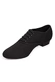 Roch Valley Standard Tanzschuhe aus Leinen für Jungen und Herren 39.5 Schwarz