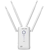 WAVLINK AC1200 WLAN Verstärker/WLAN Repeater/Access Point, ((Dual-WLAN AC+N, 5GHz / 867 Mbit/s und 2.4 GHz / 300 Mbit/s), Erweitern Sie den Netzwerk Reichweite/intelligenter LED Licht