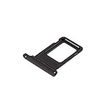 jbTec SIM-Tray Karten-Halter passend für Apple iPhone 11 - Slot Schlitten Card Kartenhalter Karte Rahmen Simkarten Simkartenhalter Holder Handy, Farbe:Schwarz