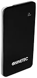 NINETEC Power Bank Akku 5600 mAh Ladegerät externer USB Akku für Smartphone Tablet schwarz NT004