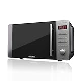 Cecotec Pro Clean 5110 Inox Mikrowelle 700 W Grill 800 W 20 L Ready 2 Clean Beschichtung 3D Wave Frontspiegel 8 Programme 60 Min Timer LED Kindersicherung Rostfreier Edelstahl In Silber Schwarz