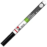 Marabu 012235073 - Deco Painter, schwarz, Acrylmalstift mit Calligraphie-Spitze 1 - 2,5 mm, lichtbeständige, wasserfeste Farbe