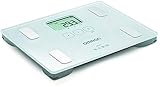 OMRON - Impedanzwaage Body Composition Monitor BF-212, Messung des Körpermasssindexs (BMI) und % Körperfett, Tragkraft 2 - 150 kg, Baby-Modus, Speicher für 4 Benutzer