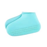 iClosam Überschuhe Shoe Covers Regenüberschuhe Stiefel Cover Overshoes Schuhüberzieher Outdoor Wiederverwendbare und rutschfeste Überschuhe für Männer und Frauen