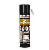 Isolbau 2K Zargenschaum Montageschaum Bauschaum 1 x 400ml Türschaum Schnellschaum PU Schaum Fensterschaum Adapterschaum Fenster Türen Dämmung Schaumpistole