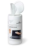Durable 573602 Bildschirmreiniger (Screenclean Box, Spenderdose) 100 Feuchttücher weiß