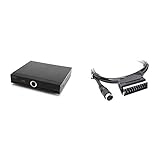 Xoro HRK 7672 HDD 0TB DVB-C HD Kabelreceiver, schwarz & AV3 Audio/Video Adapterkabel (für HRT 8772/8780, SCART, 1,5 Meter, ACC400513) schwarz