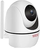 Tonton PTZ Überwachungskamera WLAN Kamera Innen, 355°/90° schwenkbare WiFi IP Kamera, 2,4GHz, Pan Tilt Digitaler Zoom, 2-Wege-Audio (Einzelkamera Betreiben/ 100% Kompatibel Mit Tonton NVR System)