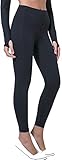 Chaos World Sporthose Damen High Waist Sport Leggings Elastische Tummy Control Yogahose Jogginghosen (Schwarz,M/Tag 8)