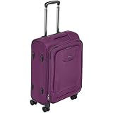 Amazon Basics - Premium-Weichschalen-Trolley mit TSA-Schloss, erweiterbar, 53 cm, Lila