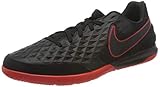 Nike Herren Legend 8 Academy IC Futsal-Schuh, Black/DK Smoke Grey-Chile RED, 40 EU