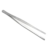 EAGLESTIME 30cm/12 inch Pinzette Lang Edelstahl Lebensmittel Zange Gerade Pinzette Küche Werkzeug