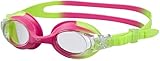 arena Kinder Unisex Training Freizeit Schwimmbrille X Lite Kids (UV-Schutz, Anti-Fog, Harte Gläser), mehrfarbig (Green Pink-Clear), One Size