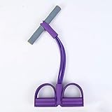 SCF Multifunktionale Bauchtrainer Latex Schlauch einstellbar Fußpedal Zugseil 4 Aktien Knirscht Fitness Seil,Body Sculpture Bauchtrainer Tummy Trainer,Sit-ups Gerät mit elastischer