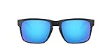 Oakley Herren Holbrook 9102f5 Sonnenbrille, Mehrfarbig (Polished Black), 57 EU