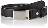 Tommy Hilfiger Herren TH PLAQUE BELT 3.5 ADJ Gürtel, Schwarz (Black 002), 100 cm