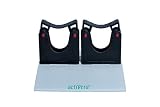 activera® Gehstützenhalterung Klemmprofil mit 2 Toolflex Halter für die Aufnahme von 2 Unterarmgehstützen mit D=20-30 mm