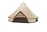 Grand Canyon Indiana 10 - Rundzelt für 10 Personen | Familien-Zelt, Gruppen-Zelt, Pyramidenzelt, Tipi | Mojave Desert (Beige)