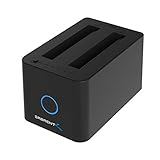 Sabrent USB 3.0 zu SSD / 2.5' SATA Dual Bay Festplatten Docking Station für SSD / 2.5' HDD mit Festplatten -Kopierer/Kloner Funktion [unterstützt UASP, Unterstützt - 6 TB+] (DS-2SSD)