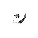 Bike-Parts Unisex – Erwachsene V-Rad 28' Laufrad, Silber, 1size