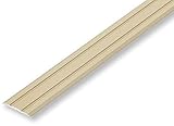 (5,37€/m) Übergangsprofil 25 x 900 mm selbstklebend | Nahtdeckprofil | Leiste | Laminatprofil | Parkettprofil | Teppichschiene | Schweller | flach 4 Eloxalfarben (900 mm, sand (selbstklebend))