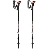 LEKI Carbon TA XTG Wanderstöcke, Black/red